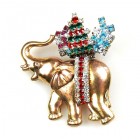 Christmas Elephant Pin