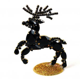 Deer ~ Christmas Stand-up Decoration Medium (L) Black