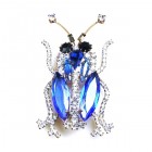 Longhorn Beetle Pin ~ Blue