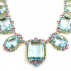 Candy Puffs Necklace ~ Aqua Multicolor