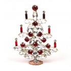 Xmas Tree Standing Decoration #15 ~ Clear Red