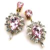 Lioness Earrings Clips ~ Clear with Pink*