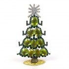 Standing Xmas Tree with Ovals 13cm ~ Extra Lime Emerald*