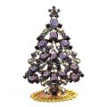 Xmas Tree Standing Decoration #19 ~ Purple Violet Clear