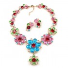 Eden Holiday Necklace with Earrings ~ Multicolor