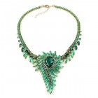 Spiral Necklace ~ Emerald