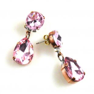 Droplets Earrings Pierced ~ Pink*