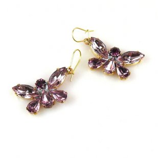 Butterflies Earrings ~ Amethyst*