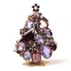 3 Dimensional Medium Xmas Tree Decoration ~ Violet Tones