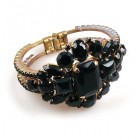 Barocco Clamper Bracelet ~ Black