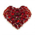 Big Heart Brooch ~ Red*