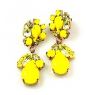 Fascinate Earrings Pierced ~ Opaque Yellow