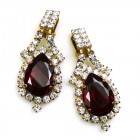 Mystery Earrings Clips ~ Ruby Red