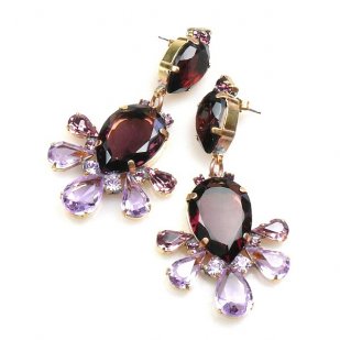 Xara Earrings Pierced ~ Purple Amethyst