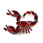 Little Scorpion Pin ~ Ruby Red