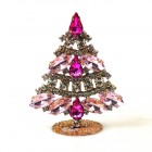 Xmas Tree Standing Decoration #09 ~ Pink Fuchsia Clear*