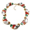 Brilliant Dew Necklace ~ Clear Crystal and Multicolor