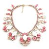 Fancy Essence Necklace ~ Opaque White with Pink