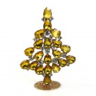 Xmas Teardrops Tree Standing Decoration 10cm ~ Yellow Topaz*