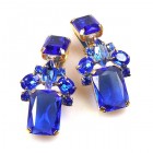 Scarlet Earrings Clips ~ Blue