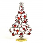 Xmas Tree 16cm Waves and Rondelles ~ Red Clear*