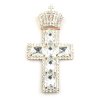 Cross and Crown ~ Clear Crystal