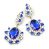 Infinite Dream Earrings Pierced ~ Sapphire Blue
