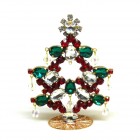 Standing Xmas Tree Decoration with Beads 10cm ~ #07*