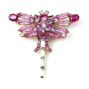 Dragonfly Navette #3 ~ Fuchsia Pink