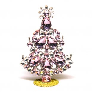 Noble Xmas Tree Decoration 16cm ~ Pink Clear*