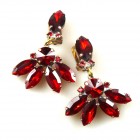 Dione Earrings Clips ~ Red*