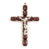 Cross with Jesus ~ Purple Large Pendant