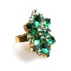 Sensual Aspiration Ring ~ Emerald Green with Peridot