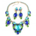 Omnia Necklace Set ~ Aqua Blue Green