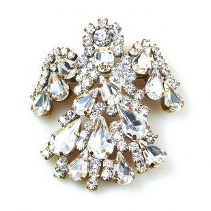 Angel Pin ~ Clear Crystal
