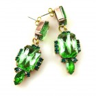 Allisa Earrings Pierced ~ Extra Green*