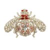 Bumblebee Brooch ~ Clear Crystal&Pink ~ Gold Plated Bumblebee Brooch ~ Clear Crystal&Pink ~ Gold Plated