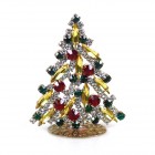 Navette Xmas Tree Stand-up ~ Yellow Emerald Red*