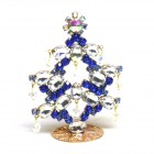 Standing Xmas Tree Decoration with Beads 10cm ~ #02*