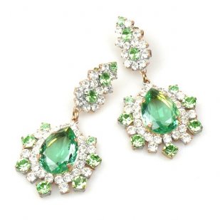 Infinite Dream Earrings Pierced ~ Green
