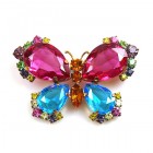 Butterfly Multicolor Brooch ~ #4