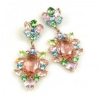 Sweet Temptation Earrings Pierced ~ Pink with Pastel Colors
