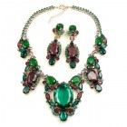 Omnia Necklace Set ~ Emerald Purple