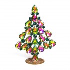 Xmas Teardrops Tree Standing Decoration 10cm ~ Vitrail Emerald*