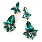 Fancy Essence Earrings Pierced ~ Emerald*