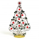 Xmas Tree 16cm Waves and Rondelles ~ Emerald Clear*