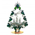Tree with Three Candles Decoration 17cm ~ Green with Clear*