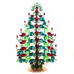 31 cm XXL Xmas Tree Table Decoration #2 ~ Red Green Emerald*