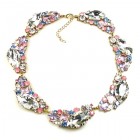 Brilliant Dew Necklace ~ Clear Crystal and Fine Tones