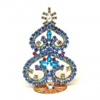 Hearts Standing Xmas Tree 10cm ~ Sapphire Multicolor*